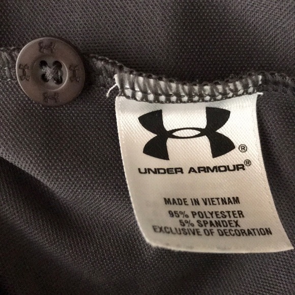 Under Armour Golf Polo Dark Gray Mens XL Malvern Friars Short Sleeve Shirt - Picture 9 of 10
